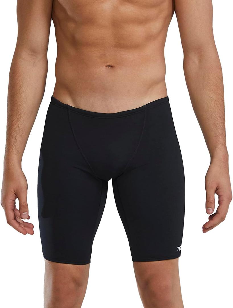 TYR Men's Durafast One Jammer Swimsuit (36, Black)
