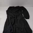 BTFBM Long Sleeve Fall Dresses for Women 2025 Summer Casual Tie Neck Ruffle Tiered A Line Wedding Guest Short Mini Dress