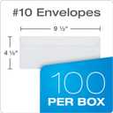 Quality Park #10 Security Envelopes, No Window, Redi-Strip Self Seal Envelopes, 24-lb White Wove, 4-1/8" x 9-1/2", 100 per Box (QUA69117)