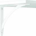 John Sterling Elegante Style Decorative Shelf Bracket, 10-inch, Warm White, RP-0053-10WT