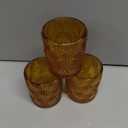 Woho 12Pcs Amber Votive Candle Holders, Glass Amber Candle Holder for Fall Wedding, Boho Tea Lights Candle Holder for Halloween Thanksgiving Centerpieces Table Decoration