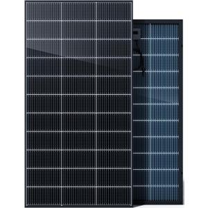 120 Watt Solar Panel, 120W Solar Panels for 12V System, 210R Monocrystalline N-Type Bifacial Solar Panels with Tempered Glass, MC4 Connectors for RV, Camper Van, Cabin, Shed, Off-Grid Use