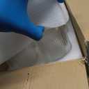 wookgreat Drinking Glasses, Origami Style 8 pcs Glass Cups, 15oz Highball Glasses, Elegant Ripple Vintage Glassware, Ribbed Glasses, Striped Glasses, Iced Coffee Glasses for Cocktail, Whiskey, Juice