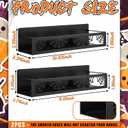 Beeveer 2 Pack Spider Web Magnetic Spice Rack for Refrigerator Metal Magnet Basket Shelf for Fridge Seasoning Storage Organizers Home Decor Kitchen Accessories (Black)