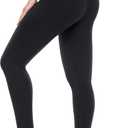 High Waisted Leggings for Women-Womens Black Seamless Workout Leggings Running Tummy Control Yoga Pants (Small-Medium, 1a-1 Pack Black)