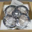 Ceiling Fans with Lights and Remote, Flush Mount Ceiling Fan with Light, 3000-6500K Dimmable Modern LED Ceiling Fans, 6 Wind Speeds, Low Profile Small Ceiling Fan for Bedroom, Kitchen, Office (18 inch, Matte Black)