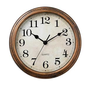 HYLANDA Wall Clock, Vintage Battery Operated, Retro Silent Non Ticking Decorative Clocks for Home Kitchen School Living Room