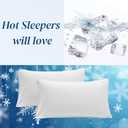 Beckham Hotel Collection Cooling Pillowcases for Hot Sleepers, King Size Set of 2, Cool Bedding, Envelope Closure, Silky Soft, Breathable, Moisture-Wicking, White