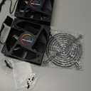 EZDIY-FAB 12cm 120mm 200CFM 4000RPM CPU Cooling Fan 12V DC 4-Pin Molex PC Computer High CFM Cooling Case Fan with Metal Finger Guard Grill