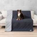 PetAmi Reversible Furniture Cover, Sofa Protector for Pet, Cat Bed, Washable Waterproof Blanket, Dog Cover for Couch Seat, 68x82 Gray (Grey)