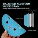 100-Pack 5 Inch 8 Holes Hook and Loop Sanding Discs,80/120/150/240/400 Grit Blue Sandpaper for Random Orbital Sander