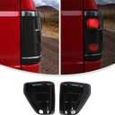 Linskip Tail Light Overlay Covers for Ford F150 2021-2023 XL & XLT, Tail Lamp Guard Trim Bezels Decoration for F150 Exterior Accessories(Smoke Dark)