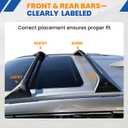 300Lbs Roof Rack Cross Bars Fit for 2021-2026 Nissan Rogue SV/SL/Platinum with Flush Roof Rails, Heavy-Duty Aluminum Crossbars, Sunroof Compatible, Easy Installation Cargo Accessories