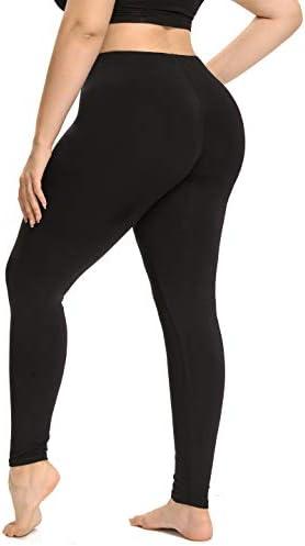 ELISS Women's Plus Size Leggings Stretch Modal Full Length Pants XL