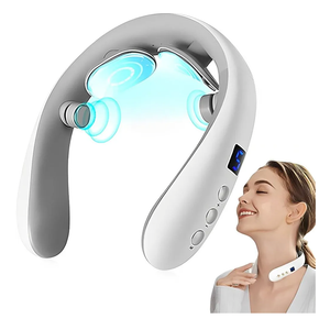 Neck Massager with Heat, Electric Pulse Neck Massager for Pain Relief, Wireless Neckology Intelligent Massager for Women