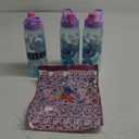 Disney Stitch Water Bottles for Girls 3 Pack - Bundle with 3 Reusable Drink Cups for Home, School, Sports, Party Favors Plus Stickers, More | Lilo and Stitch Water Bottles Set