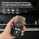 Unique Electric Herb Grinder, Small Spice Grinder Electric herb Grinders Mini Size 2x3.5inches with 2pcs 1.7oz/50ml Glass Jar Herb Jar Portable Grinders Rechargeable Automatic herb Grinder