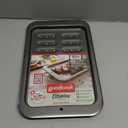 GoodCook Everyday Broiler Baking Pan with Built-in Handles Nonstick Warp-Resistant Heavy-Gauge Steel Construction Even-Heating Oblong Pan with Drip Rack, 7x11-Inch, Gray