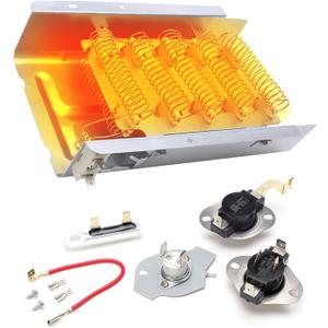 Dryer Heating Element for Maytag MEDC465HW0 MEDX655DW MEDC200XW MEDC215EW MEDC300BW0 MEDC400VW0, Roper RED4516FW0 RED4440VQ1 RED4640YQ0 RED4640YQ1,EED4400WQ0 E-state Replacement kits.