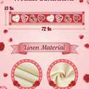Valentine's Day Table Runner 13 x 72 Inch,Rustic Kitchen Dining Table Decoration Romantic Anniversary Wedding Decor for Indoor Outdoor Home Party Couples Gifts