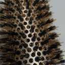 AIMIKE Round Hair Brush, Nano Thermal Ceramic & Ionic Tech, 2.1 Inch Barrel with Boar Bristles for Enhanced Texture, Golden, Hair Drying, Styling, Curling and Shine + 4 Free Clips