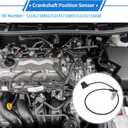 1 Pc Crankshaft Position Sensor for BMW E30 325i 2.5 1983-1989 Sturdy Metal Plastic Black Engine Crank CKP Sensor