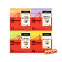San Francisco Bay K-Cup Coffee Pods Favorite Four Variety Pack (120 ct), Includes French Roast, Fog Chaser, Organic Rainforest, & Breakfast Blend, Commercially Compostable Single-Serve Coffee Pods, Best By 25 March 2027