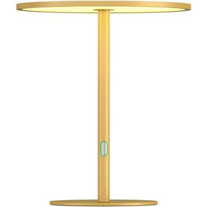 Full Spectrum Ultra-Thin Minimalist LED Desk Lamp - Modern Office & Bedroom Light - 150 LED CRI96+ Dimmable w/Memory - 10W Eye-Caring for Home, Living Room, Study (Gold)