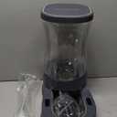 Gardner Pet Automatic Dog Water Dispenser Gravity Stainless Steel Water Waterer Feeder, 100% BPA-Free Large Capacity Water Feeding Bowls for Medium & Large-Sized Dogs,Cats, Other Pets -(2.1 Gallons) (Single (2.1 Gallon), Dark Grey)
