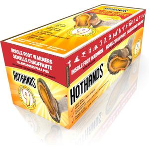 HotHands Insole Foot Warmers - Long Lasting Safe Natural Odorless Air Activated Warmers - Up to 9 Hours of Heat - 16 Pair, Black