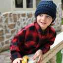 FURTALK Baby Beanie Winter Soft Warm Knit Hat 3 Pack Infant Toddler Slouchy Caps (0-12 Months, Black+navy+green)