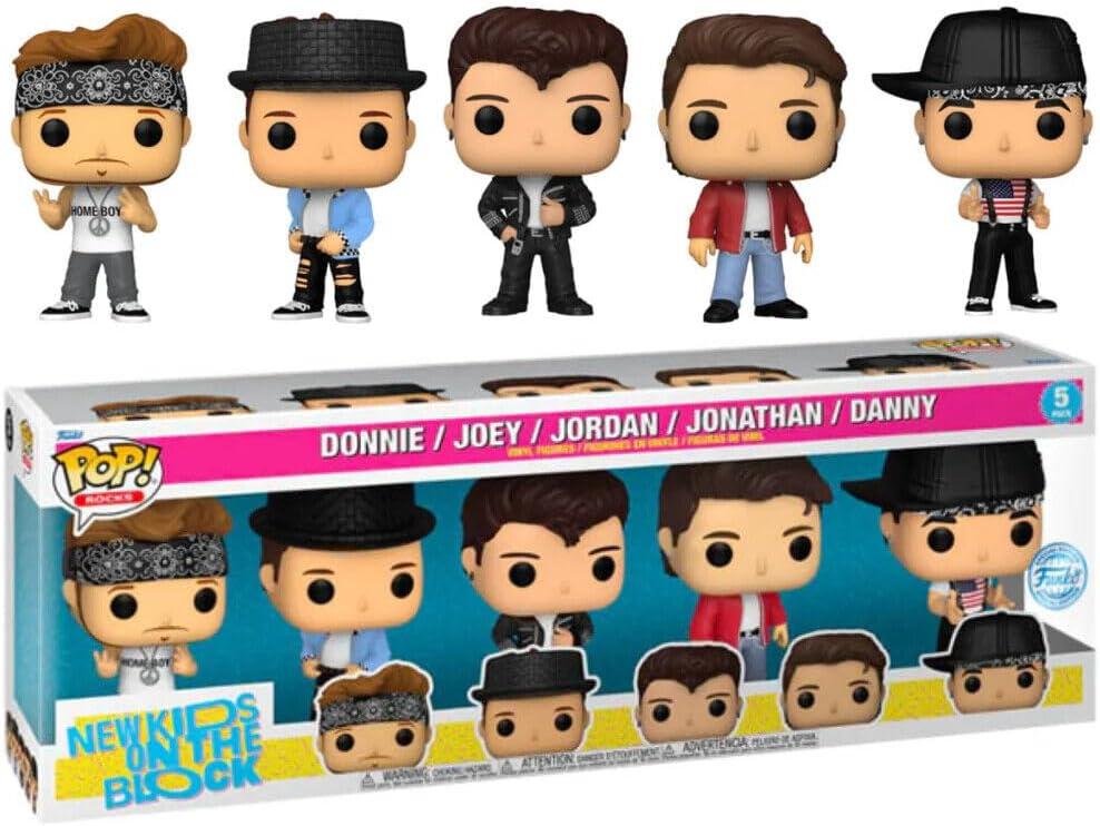 NKOTB Funko POP! New Kids on the Block Band 5-Pack Exclusive Pop! Vinyl Figures