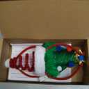 JOYIN 2 PCS Lighted Christmas Headbands with LED lights in Springy Santa Hat Tree Designs for Christmas and Holiday Parties (ONE SIZE FIT ALL)