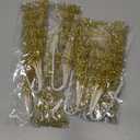 XINHUIDALSQ 100Pcs Pearl Bouquet Party Decoration Pearl String Beaded Garland  4mm Beads Garlands for Christmas Decoration Wedding Mother's Day Party Decoration, Christmas Floral Picks(Gold)