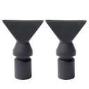 MroMax Aquarium Nozzle Plastic Pump Duckbill Nozzles Water Outlet Return Pipe Plumbing Fitting Dark Gray 2Pcs