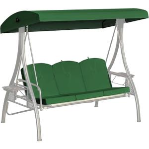 Outdoor Porch Swing Cushions 3 Seater with Swing Canopy