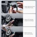ESR for MagSafe Car Mount, Magnetic Phone Holder for Car Air Vent, Car Phone Holder Mount for iPhone 17e/17/16/16e/15/14/13/12/Samsung, All Smartphones(2 Metal Rings Included),Charging Not Supported
