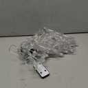 Aurelema Christmas Tree Lights Outdoor 12ft LEDs with 10 Drops Christmas Tree Icicle Lights Window Decoration 8 Modes Waterproof Multicolor Xmas Light for Curtain Eaves Xmas Decor(Green)