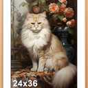 24x36 Metal Poster Frame - 24 x 36 Aluminum Picture Frame with Mat for 20x30 Photo, Tempered Glass Cover, Rose Gold Wall Hanging Photo Frame for Home Dcor