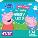 Pampers Training Pants - Easy Ups Girls & Boys - Size 4T-5T, 104 Count, Peppa Pig Potty Underwear 