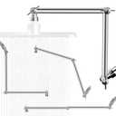 20 IN Shower Head Extension Arm, Anti-Leak Adjustable Shower Arm Extender for Rain & Handheld Shower Head, Extended Shower Head with G1/2 Universal Connector Compatible (Extend, Chrome)