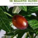 Tall Artificial Tree Large Faux Olive Tree with Pot Indoor Outdoor Realistic Floor Big Fake plantas for Home Living Room Master Bedroom Office Porch Outside Patio arboles artificiales para decoracion
