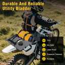 1 Gallon Armadillo Bag, Double Wear Resistant Collapsible Utility Bladder for Safe Transportation and Storage of Automotive Fluids, for Motorcycles, ATVs, UTVs