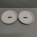 Wellbro 5.9 inch Ceramic Cat Bowls,Wide Shallow Dishes,Whisker-Friendly Plates,Food and Water Bowl for Indoor Cats,-10 oz,2 Pack