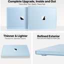 Soonjet for MacBook Air 15 inch Case | M5 M4 M3 M2 2026 2025-2023 | Thinner, Lighter, Tougher | True-to-Original Color | Protective Hard Shell Laptop Cover | A3448 A3241 A3114 A2941 | Sky Blue Clear