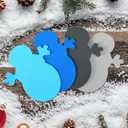 Marspark 48 Pcs Snowman Snowflake Crafts Winter Foam Cutouts Winter Craft Bulletin Board Decorations Snowflake Snowman Foam Decor for Christmas Home Office Classroom Decorations