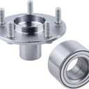 2 x Front Wheel Hub Bearing Assembly Compatible with 2012-2015 Honda Civic DX EX LX HF Hybrid 1.8L 1.5L,Replace 44600-TR0-A00 NT510089