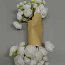 Ling's Moment Ranunculus Artificial Flower, Faux Silk Mini Ranunculus Flowers for DIY Bouquet, Bulk Fake Wedding Filler Flowers for Centerpieces Arrangements Bridal Shower Decorations, Ivory White