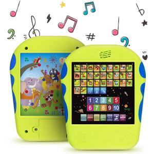 Spanish Learning Tablet for Kids, Bilingual Educational Toddler Toy with Spanish ABC Alphabet, Numbers 1-10, Spelling, Where is Quiz Games, Animal Sounds and Melodies, Ages 3 and Up