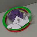 HEY! PLAY! Hopscotch Rings Game - Ten 11-Inch Plastic Rings and 15 Connectors for Indoor and Outdoor Use - Play Set for Girls and Boys (Multicolored) (Medium)